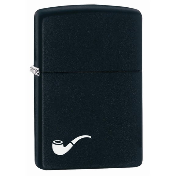 Zippo Black Matte Pipe Windproof Pocket Lighter