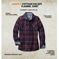 thumbnail image 2 of Legendary Whitetails Women's Cottage Escape Flannel Long Sleeve Plaid and Solid Color Clothes for Women, Fitted Button Down, 2 of 7