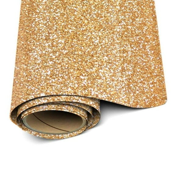 Siser Glitter Heat Transfer Vinyl – Old Gold HTV Iron on Vinyl – 12” x 3 Foot ( 36 inches / 1 yard )