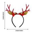 thumbnail image 3 of Diademas de reno Diadema navideña novedosa con orejas de reno Diadema con orejas de reno para accesorios de disfraces de fiesta navideña, 3 of 6
