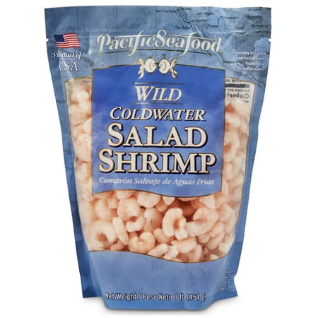 Frozen Wild Coldwater Salad Shrimp, 1 lb (350-500 Count per lb)