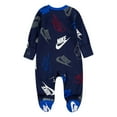 thumbnail image 2 of Newborn Baby Nike Logo Full-Zip Footed One Piece Coverall Color: Midnight Navy Size: 3 MONTHS, 2 of 4