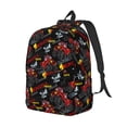 thumbnail image 2 of Balery Monster Truck Vintage Canvas Backpack for Men and Women - Large Capacity, Durable Travel Laptop Bag for School, Work, Hiking, and Outdoor Activities, 2 of 7