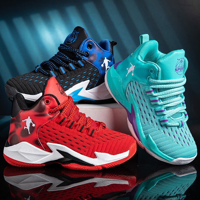 Kids High-Top Basketball Shoes - Boys' Athletic Sneakers