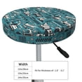 thumbnail image 2 of Uemuo Modern Excavator Pattern Round Bar Stool Seat Covers Washable Stool Cushion Slipcover Elastic Bar Chair Covers-12 inch, 2 of 7