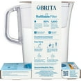 thumbnail image 4 of Brita Refillable Water Filtration System with Large 10 Cup Pitcher, Tahoe, and 1 Refillable Filter, 4 of 7