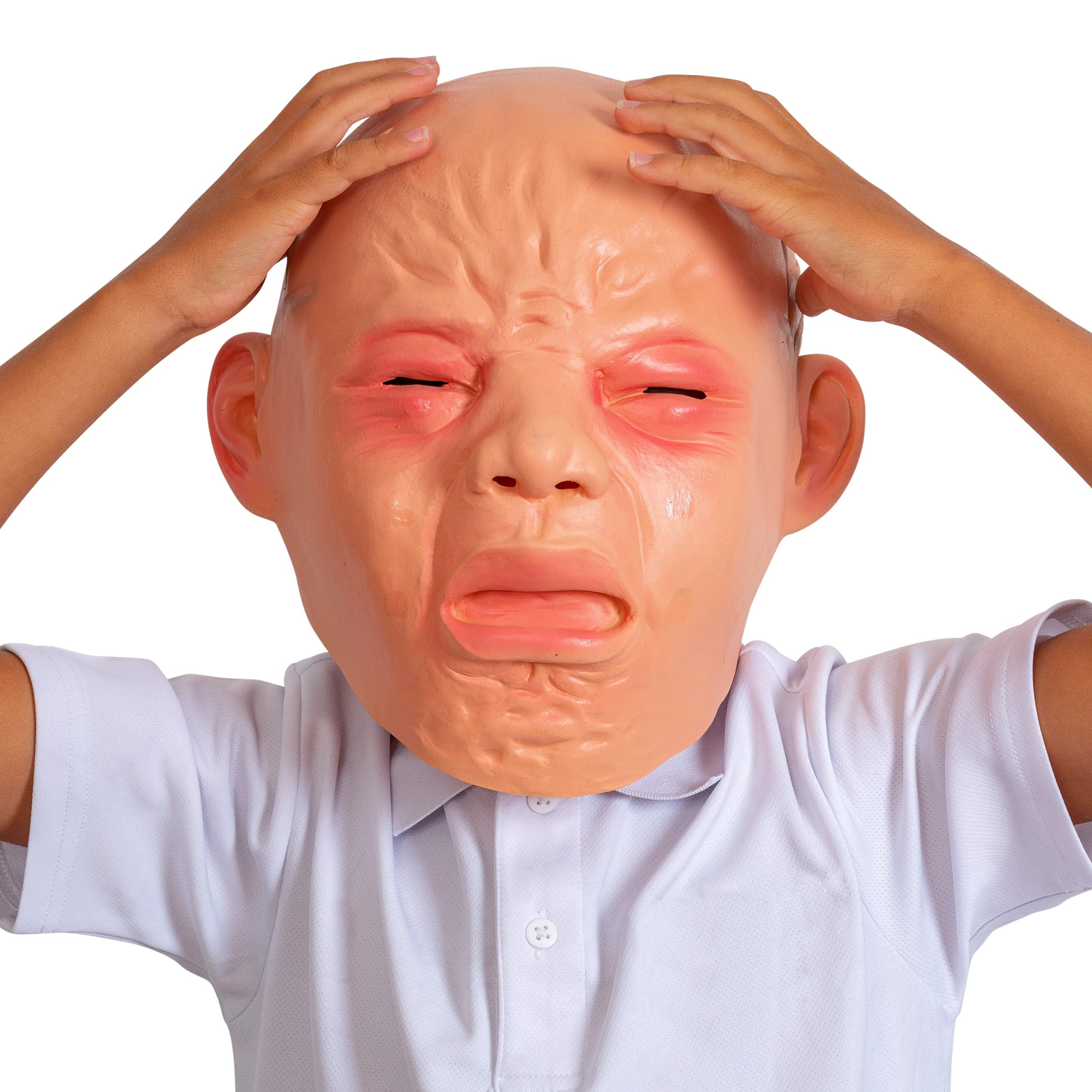 crying baby mask video