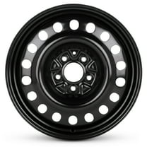 For 1994-2004 Mazda 323 17 Inch Painted Black Steel Rim - OE Direct Replacement - Road Ready Car Wheel