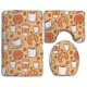 thumbnail image 1 of ABPHQTO Patrón de tazas de café y dulces Juego de alfombras de baño de 3 piezas Alfombra de baño Alfombra de contorno y tapa de inodoro ABPHQTO Cont-CHAPPLE-13387, 1 of 2