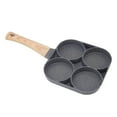 thumbnail image 1 of Hole Frying Pan,4 Hole Frying Pan Omelet Pan Flat Frying Pot Breakthrough Technology, 1 of 8
