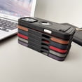 thumbnail image 4 of Allytechgroup Slim Case for iPhone 12 Pro / 12 6.1" with Stand, PU Leather Shockproof Bumper with Kickstand Military Grade Drop Protection Comfortable Grip for Women Men, Red, 4 of 12