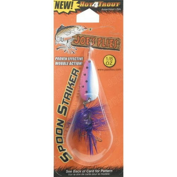 Joe's Flies Inline Spinner Short Striker Size 8 Purple/Red