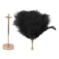thumbnail image 4 of Feather Table Lamp, Corrosion Resistance Electroplating Process Rechargeable Desk Light 2000mAh Battery Infinite Dimming  For Study Living Room, 4 of 7