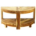 thumbnail image 3 of Strata Furniture 18x15" Traditional Wood Shower Stool/Corner Table in Natural, 3 of 5