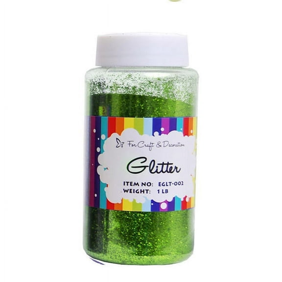 1lb SUPER FINE GLITTER POWDER 16 oz Apple Green