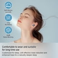 thumbnail image 3 of Sleep Earbuds, Noise Cancelling Wireless Ear buds for Side Sleepers, Bluetooth 5.4 in Ear Light-Weight Mini Headphones, 47H Playtime Clear Calls Earphones for Sleeping, Exercising, Working, Hiking, 3 of 8