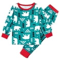 thumbnail image 3 of Pyjama à Imprimé de Noël Ensemble de Pyjamas 2 Pcs pour Maman Papa Bébé Enfant Garçon Fille, 3 of 8