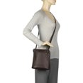 thumbnail image 4 of Le Donne Leather L-Zip Crossbody Shoulder Bag LD-808, 4 of 4