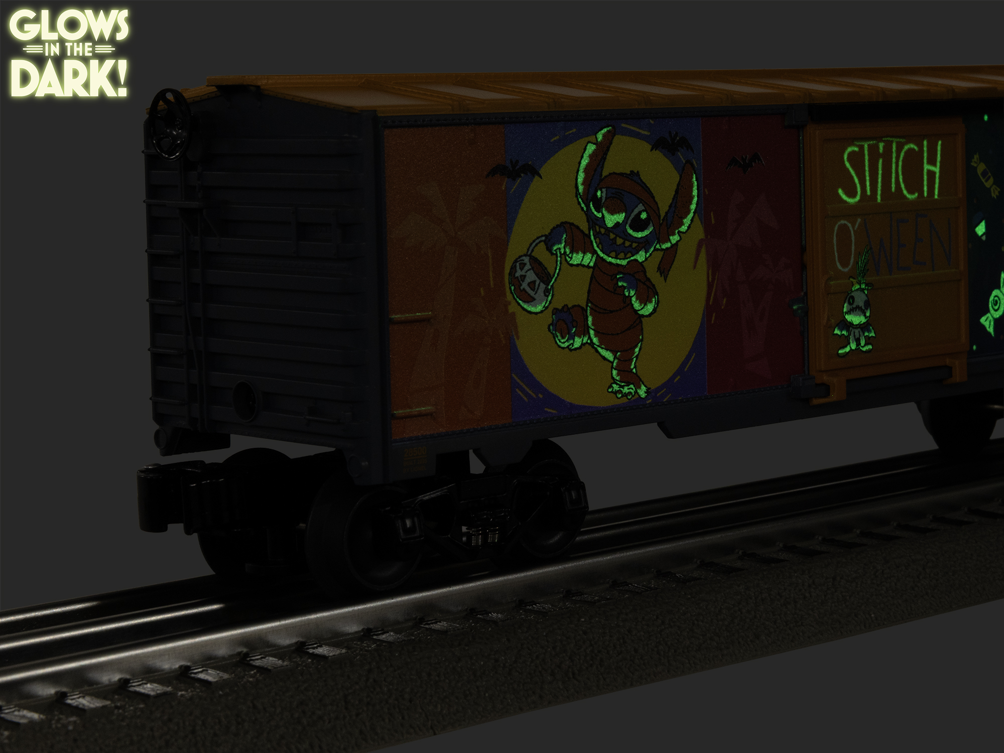 Lionel Disney Stitch Halloween O Gauge Model Train Boxcar for Ages 14+