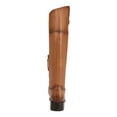 thumbnail image 2 of SAM EDELMAN Womens Brown Goring Cushioned Drina Almond Toe Block Heel Zip-Up Leather Riding Boot 8 M, 2 of 4