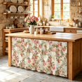 thumbnail image 6 of Pink Rose Fall Cabinet Curtain 32"Wx55"L,Dustproof Pantry Door Curtain with Self Adhesive Tape,Thanksgiving Vintage Pastoral Floral Tall Storage Cover Privacy Drape for Bathroom Kitchen Laundry Room, 6 of 9