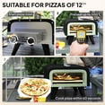 thumbnail image 4 of Outsunny Outdoor Tabletop Gas Pizza Oven with 12" Pizza Stone & Peel, Black, 4 of 10