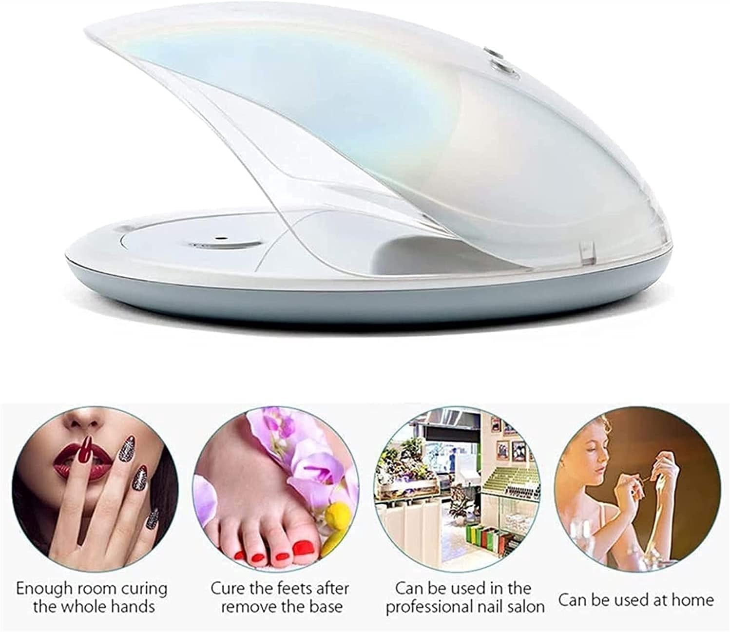 UV LED Nail Lamp, Nail Light, Portable LED Nail Lamp for Gel Polish, Nail lamp for Acrylic and Gel, Suitable for Travel, Home, School, Office