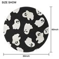 thumbnail image 6 of Pumpkin Ghost Illustration Tablecloth 60 Inch Round - Halloween Waterproof Washable Cute Design, 6 of 6