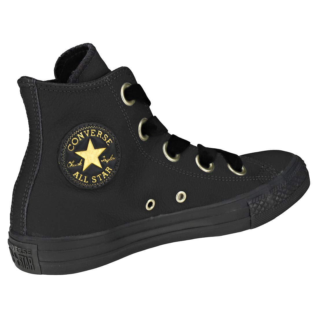 black converse with rose gold eyelets