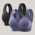 thumbnail image 4 of PEZHADA Two Piece Sets For Women Womans Embroidered Glossy Comfortable Breathable Bra Underwear No Rims Two Piece Set Womens Two Piece Sets, 4 of 9