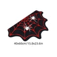 thumbnail image 3 of Gothic Rug Spider Web Indoor Halloween Rug 15.8"x23.6", Plush Gothic Cute Fun Halloween Bathroom Rugs Non Slip Kitchen Mat, Halloween Throw Area Rugs for Front Door Indoor Doormat, 3 of 6