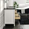 thumbnail image 5 of Eviva Dallas 60 in. White Bathroom Vanity with Absolute Black Granite Countertop, 5 of 6