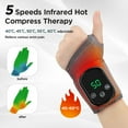 thumbnail image 5 of Wrist Heating Brace, Rechargeable Cordless Heating Wrist Wrap with Heat and Vibration, Portable Hand Wrap Brace to Keep Wrist Warmers Carpal Tunnel Relief Hand Massager, 5 of 11