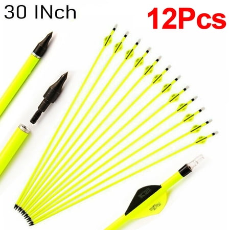 EROCK New Carbon Archery Arrows 12 Pieces