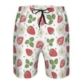 thumbnail image 3 of Susaid Strawberry Print Men's Swim Trunks Hawaiian Bathing Mesh Lining Suit Swimsuits Beach Shorts with Pockets-X-Large, 3 of 6