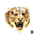 thumbnail image 3 of Domineering Tête de Tigre Ouverture Réglable Bijoux pour Hommes, 3 of 8