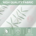 thumbnail image 4 of Floral Pattern Bedroom Valance, Green Leaf Print Rod Pocket Sheer Curtain for Nursery, 1 Piece Light Filtering Valance for Farmhouse, 52 x 18, 4 of 6