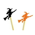 thumbnail image 2 of Darling Souvenir, Halloween Party Witch Cupcake Toppers, Birthday Dessert Decorations - Pack Of 20, 2 of 3