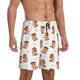 thumbnail image 2 of Balery Cute Little Pirate Red Panda Pantalones cortos de pijama de punto de algodón para hombre con cinturilla y bolsillos-3X-Large, 2 of 6