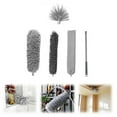 thumbnail image 2 of Piwvid Telescopic Washable Duster Telescopic Duster Long Extendable Microfibre Dust Mop Dust Brush with Bendable Corner Broom, Spider Web Remover for High Ceilings ﻿, 2 of 8