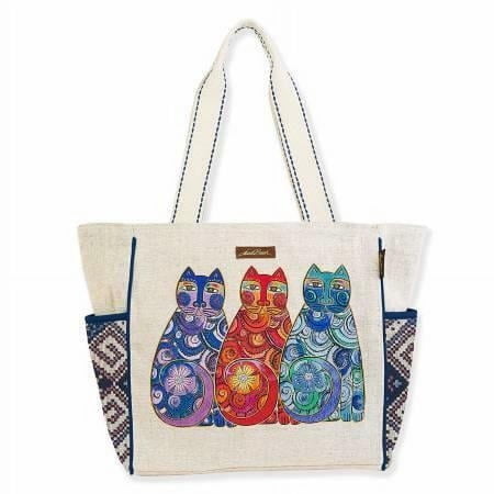 Shoulder Tote Olas De Colores Cats # LB8413