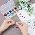 thumbnail image 3 of 1 Box 1 Box 188Pcs 8mm Natural 7 Chakra Stone Beads Kit Turquoise Round Loose Beads 3 Styles Alloy Spacer Beads with Crystal Thread for Bracelet Necklace Jewelry Making DIY Crafts Supplies, 3 of 5