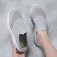thumbnail image 4 of fvwitlyh Tennis Shoes Womens Womens Casual Slip On Walking Tennis Shoes Comfortable Work Running Sneaker, 4 of 6