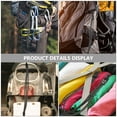 thumbnail image 3 of HONMEET Luggage Strap Set, 2-Pack Heavy Duty Travel Belt with Plastic Buckle for Suitcases, 3 of 8