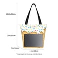 thumbnail image 4 of Kdxio White Ice Cream Women Reusable Grocery Bags Foldable Ripstop,Reusable Shopping Bags for Shopping,Gym,Gift, 4 of 7