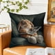thumbnail image 5 of Fasiaou 1 Counts Artistic Abstract Style Pillow Cover Floral Print Sofa Bedroom Decor Cushion Case Soft Nylon Spandex Washable Home Living Room Accent, 5 of 6