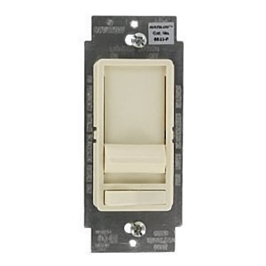 Range Fan Switch - Leviton SureSlide Decora Full Range Slide Dimmer 3-way illuminated, with preset on/off switch. 600W Incandescent Dimmer