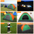 thumbnail image 7 of Hassch Camping Tent for 2 Person, Portable Dome Tent, Waterproof Tent with Carrying Bag for Hiking, Fishing, Picnic, Green & Orange, 7 of 7