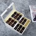 thumbnail image 5 of MyGift Vintage Rectangular Sunglasses Display Case with Glass Lid, White, 5 of 6