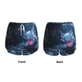 thumbnail image 3 of KLL Heart Axolotl Pattern Shorts Women,Athletic Shorts High Waisted Running Shorts Pocket Sporty Short Gym Elastic Workout Shorts-Large, 3 of 7